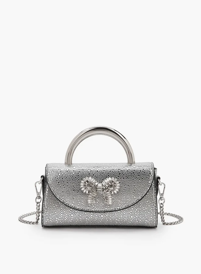 سيليست Diamante Embellished Crossbody Bag With Button Closure Ramadan Collections